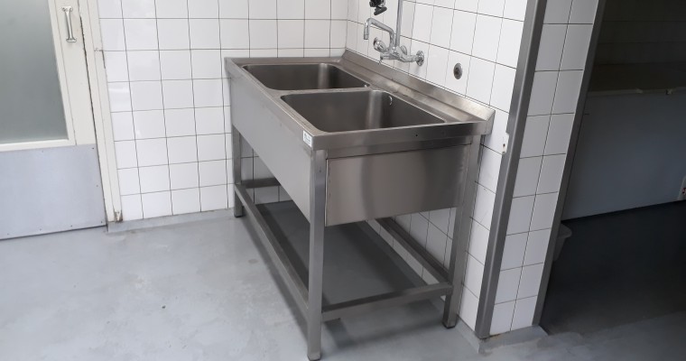 Dubbele spoelbak groot 3 - Tolkamp snijkeukentechniek