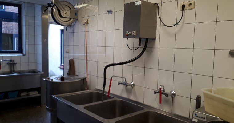 Groente wassen met lucht 5 - Tolkamp snijkeukentechniek