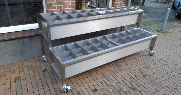 Verrijdbare bloembak 1 - Tolkamp snijkeukentechniek