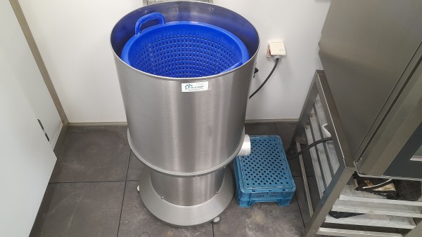 Duurland hoog model groentencentrifuge met blauwe mand