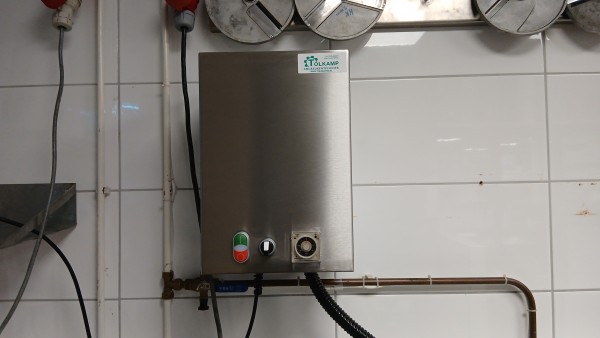 Aanzicht van de groentewasser GWA2