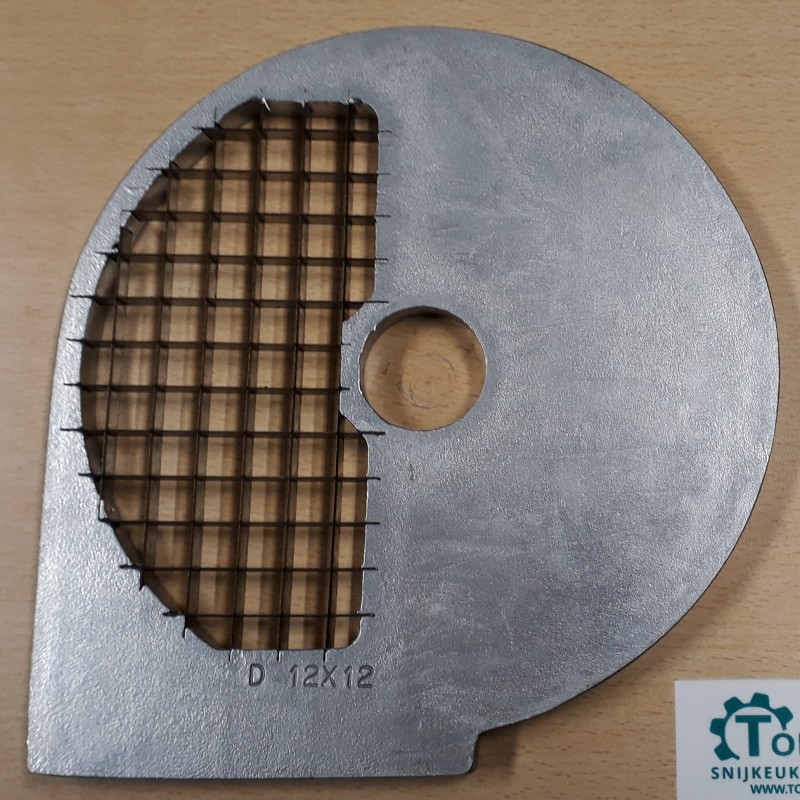 Mes voor het snijden van blokjes van 12 mm - Tolkamp snijkeukentechniek